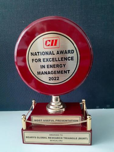 Bearys scores a Hat trick & bags “National Energy Leadership Award” from CII