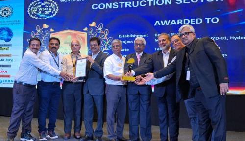 Bearys win the coveted “Outstanding Performance in Construction OHS&E Excellence Award” from WSO India